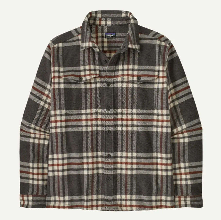 Neutral Toned Stitching Anti-static M's Fjord Flannel Shirt