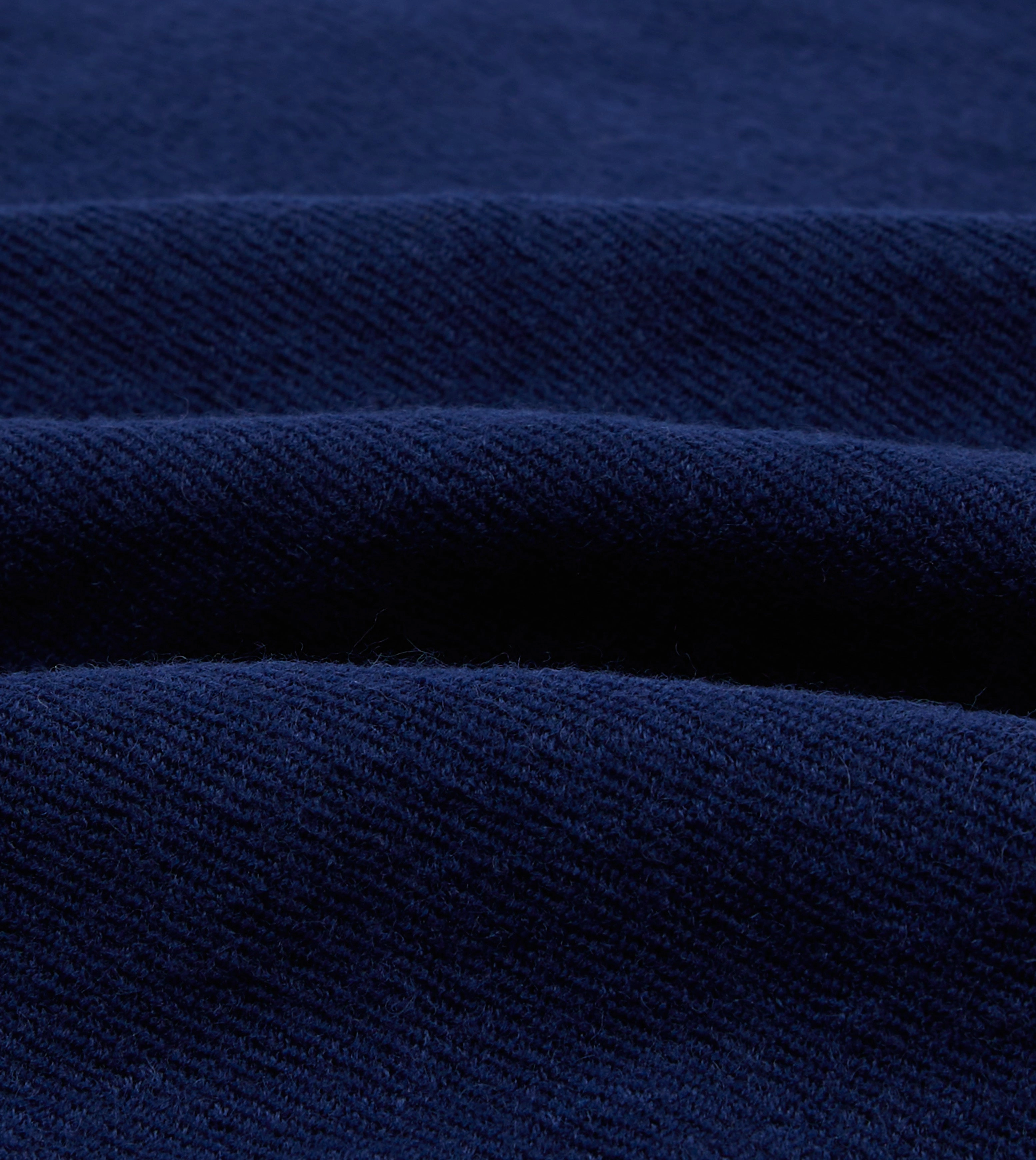 Blue Wool-Linen Three-Pocket Chore Jacket Shaving-cream