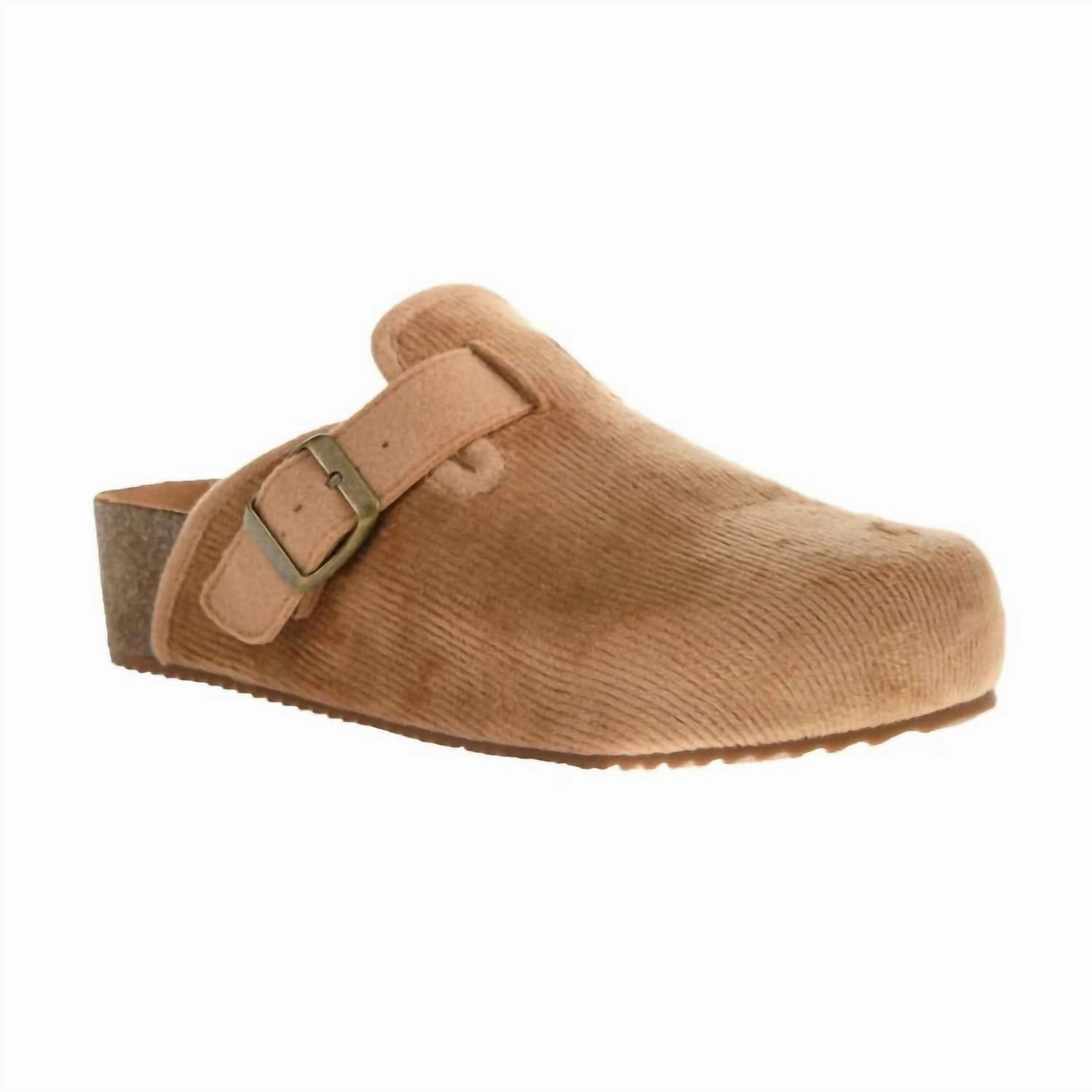 Women's Magnolias Corduroy Clog In Beige Cozy Foot Step
