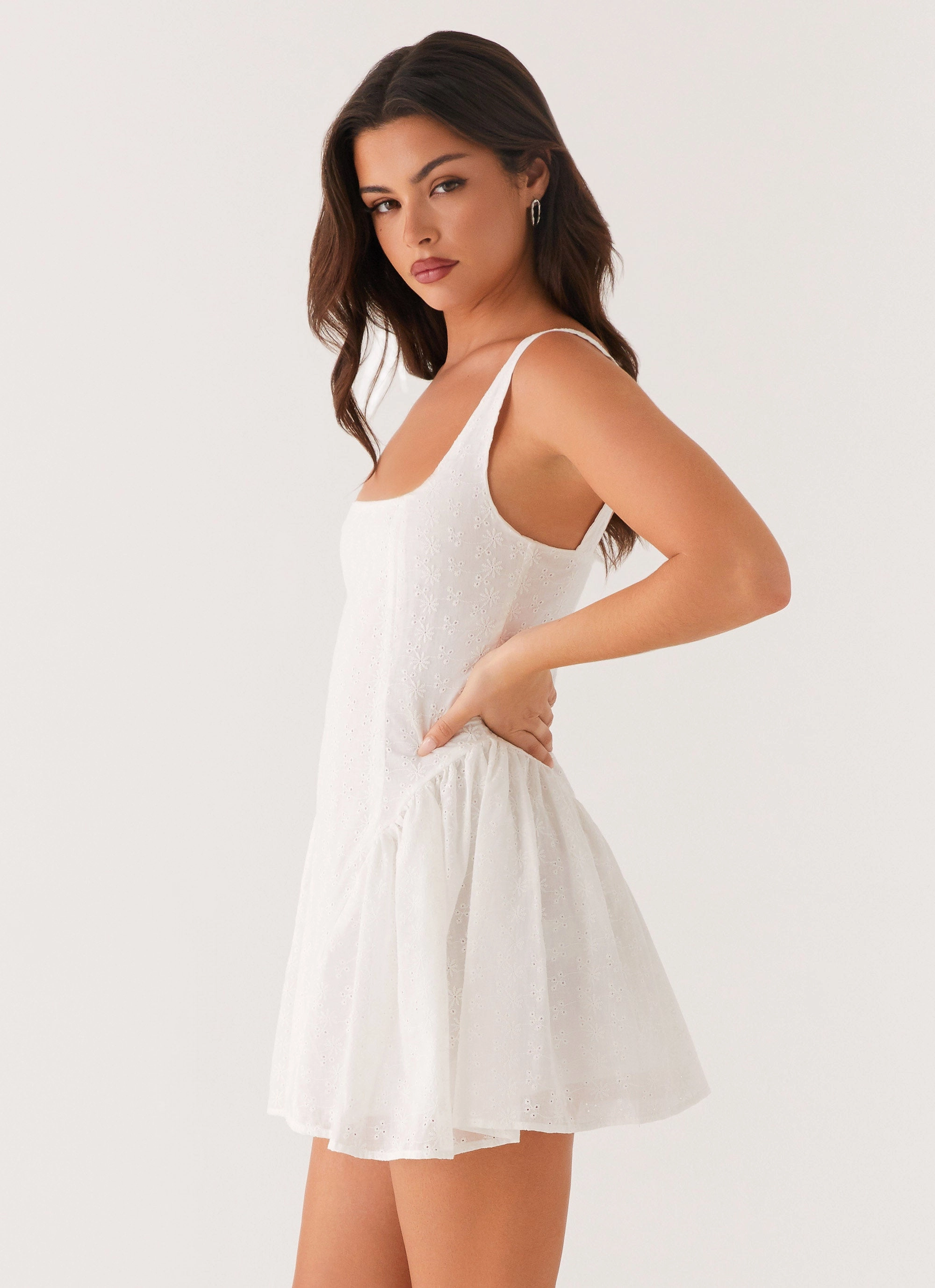 Semi Fit Alyssa Mini Dress - White
