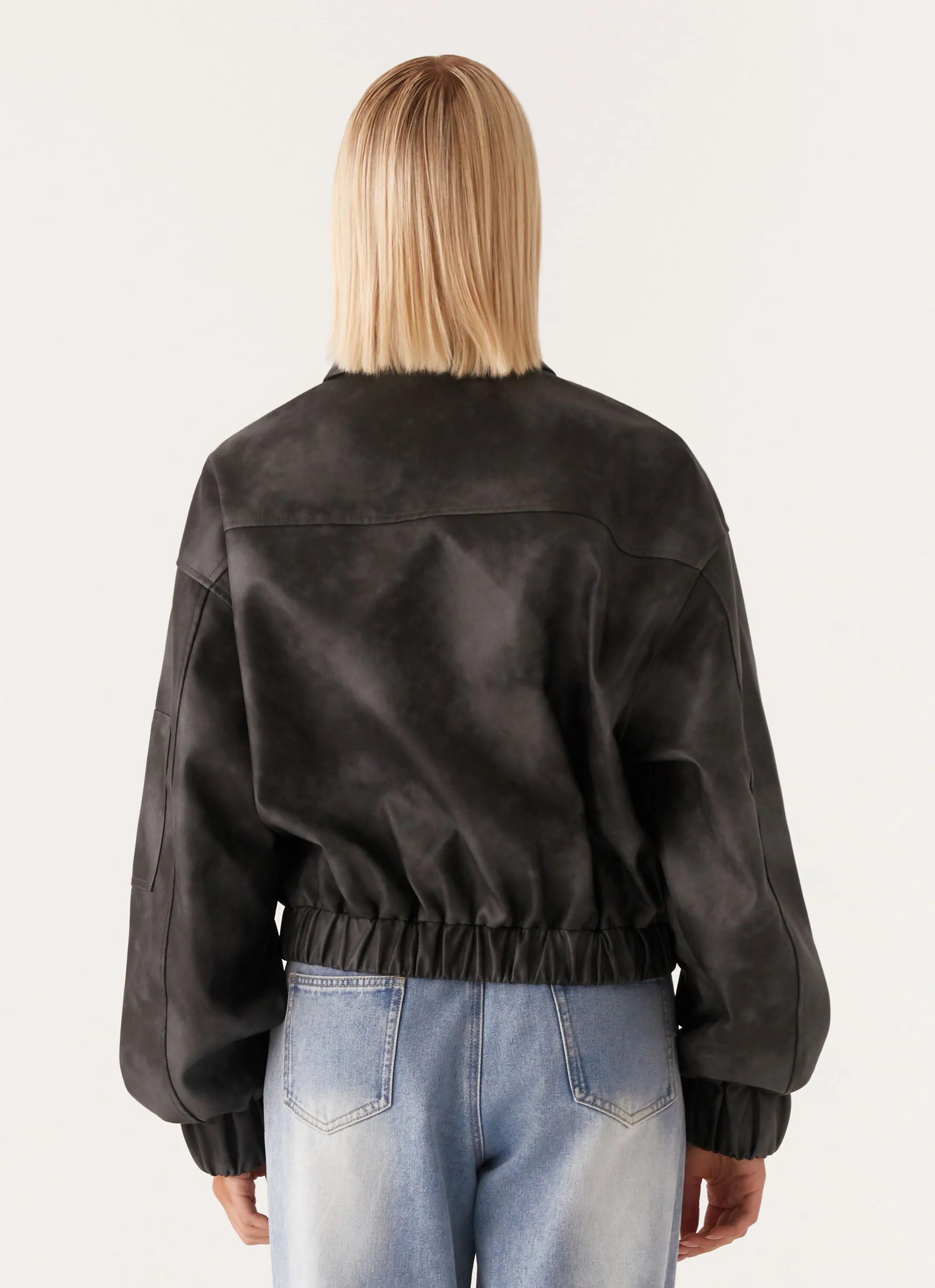 Record Washington Bomber Jacket - Black