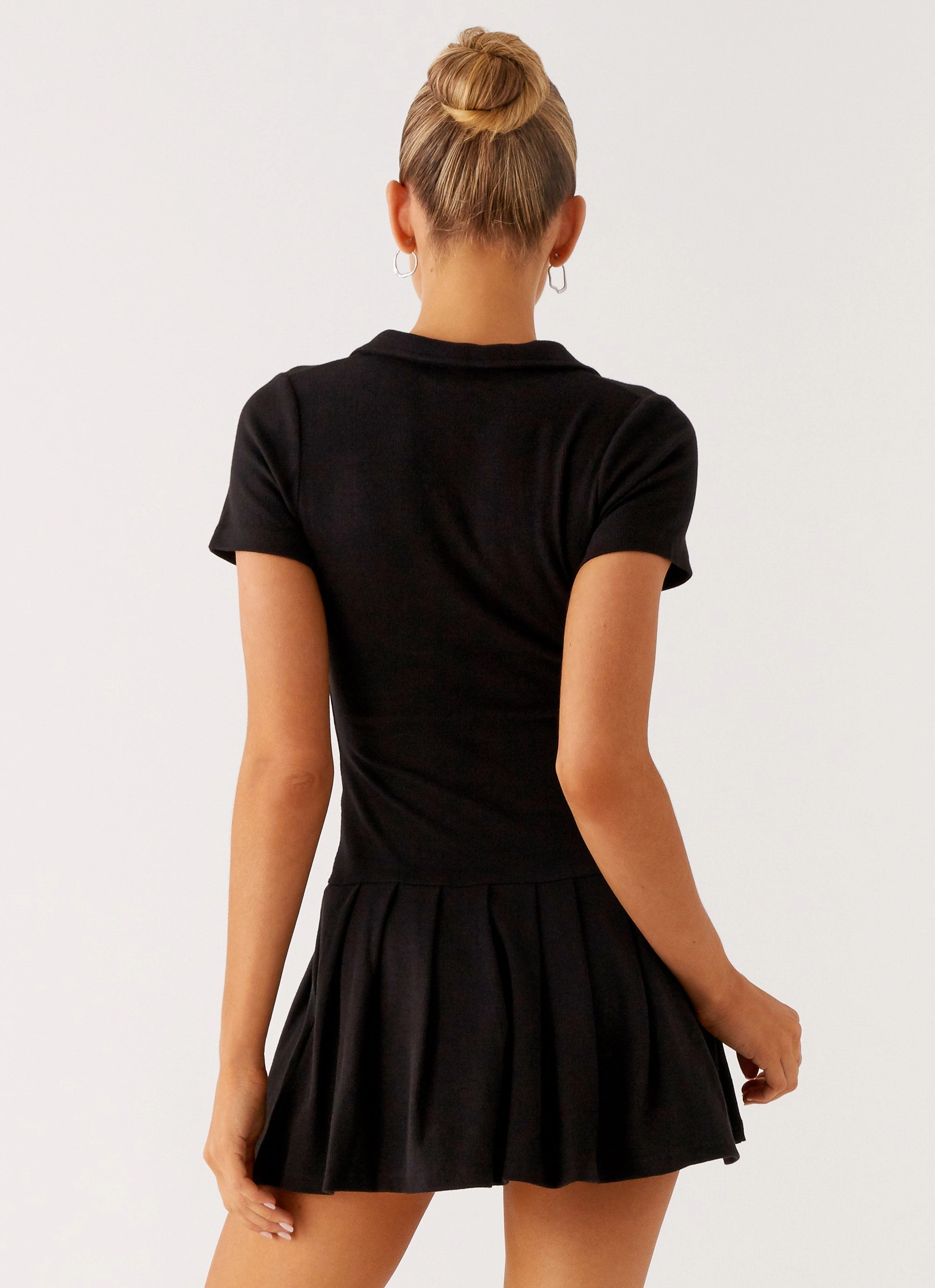 Alondra Mini Dress - Black Smart Lines