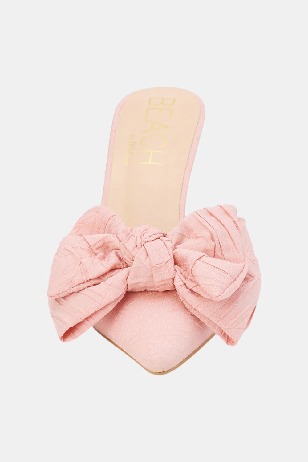 Wide fit Matisse Goldie Heeled Mule in Pink