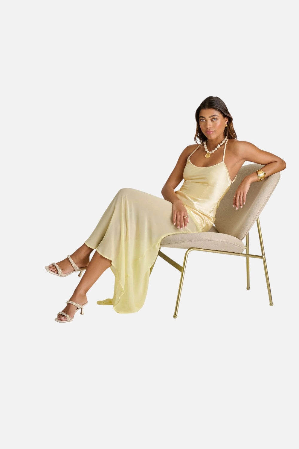 Smart Casual Heels Dolce Vita Genora Rhinestone Heels Ivory Rhinestone