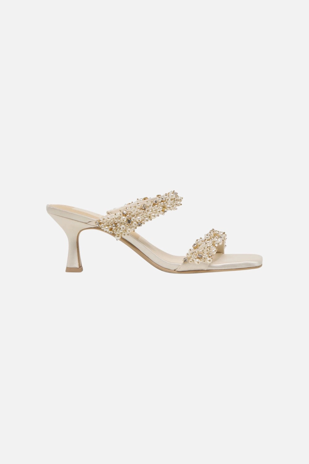 Graceful Dolce Vita Genora Rhinestone Heels Ivory Rhinestone