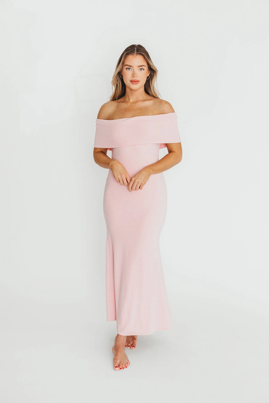 Monroe Maxi Dress in Dusty Pink - Bump Friendly Seasonal Wear