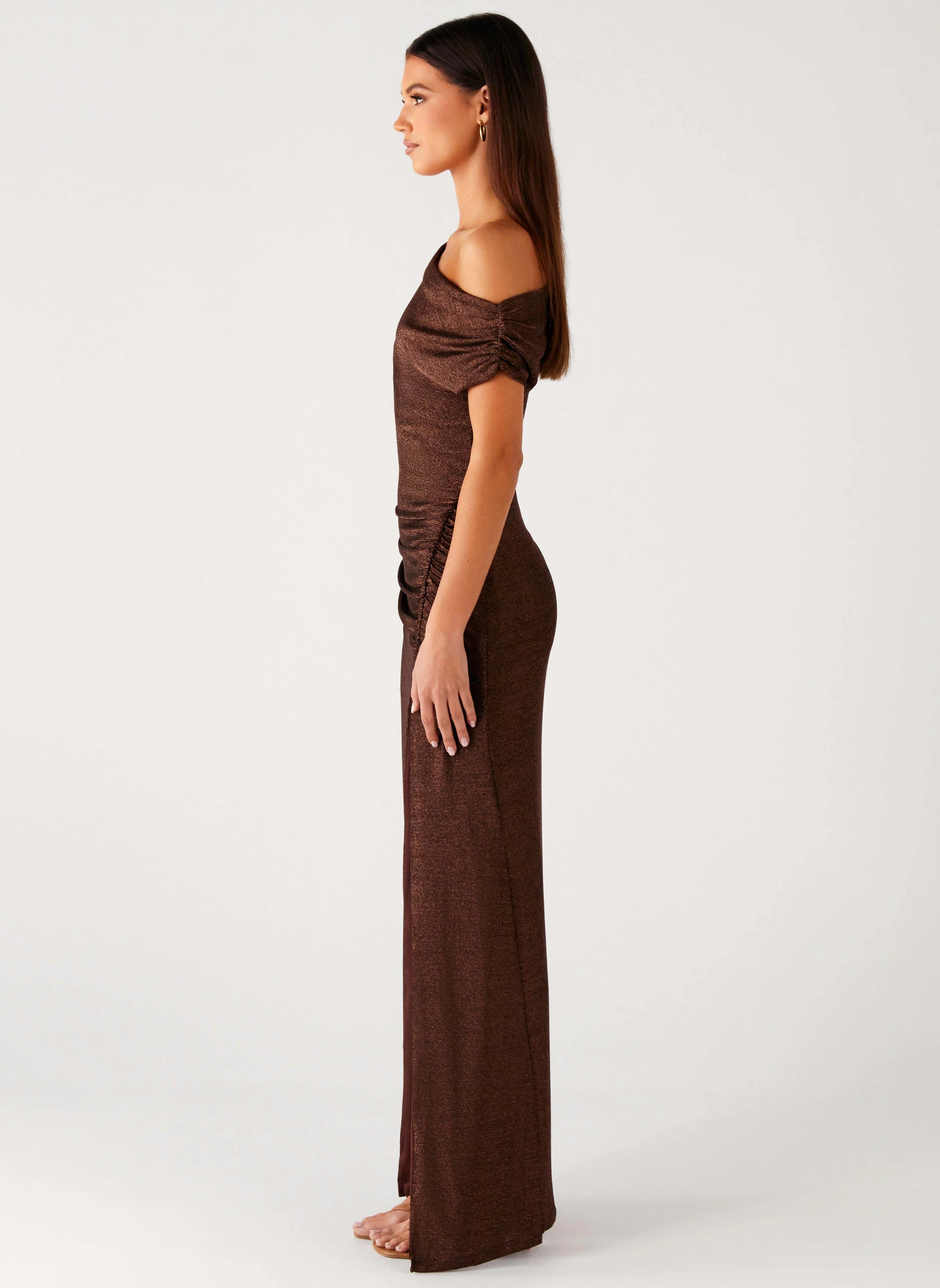 Harvest Moon Maxi Dress - Chocolate Neutral-Shade