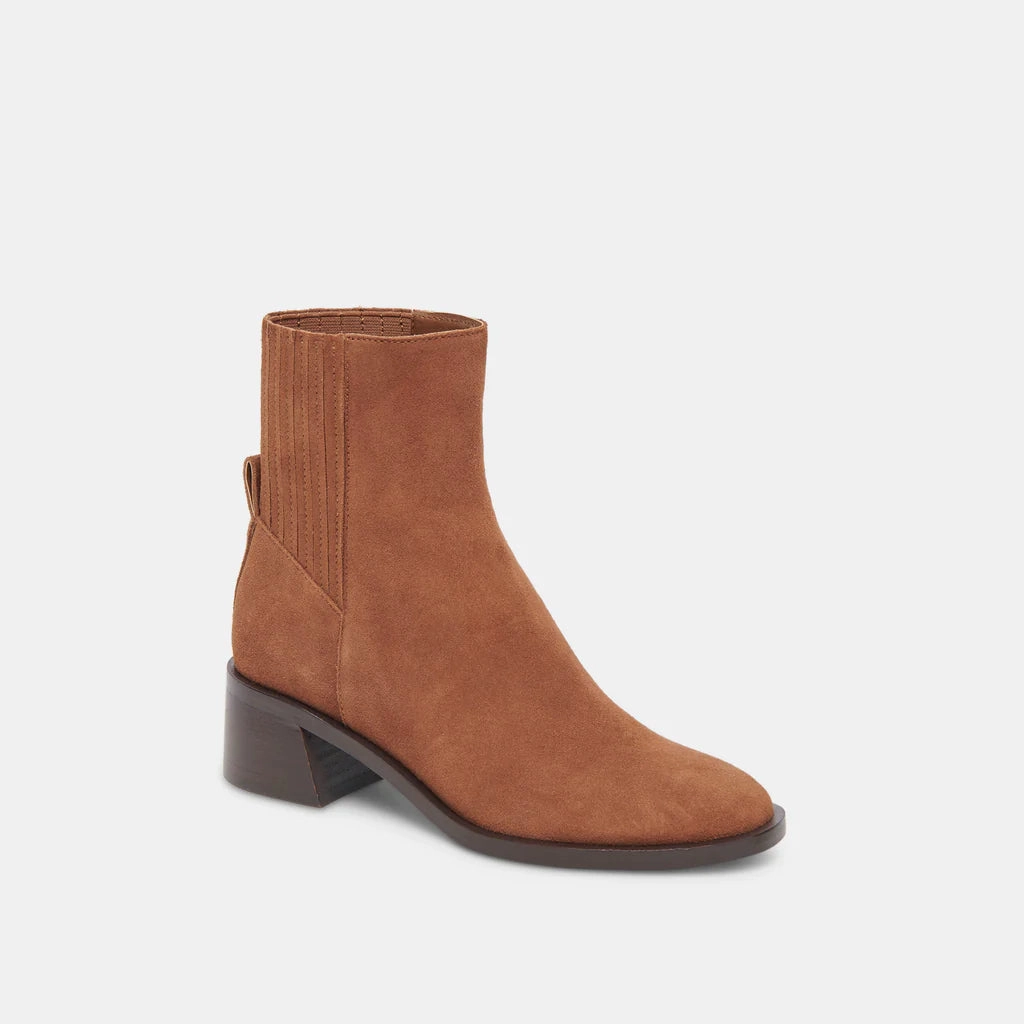Relaxed Vibe Work Approved Dolce Vita Linny H20 in Brown Suede