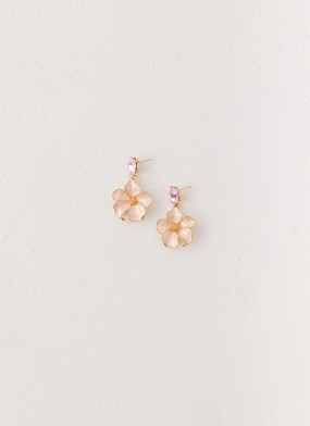 Polished Fit Open-back Wendy Earrings - Pink