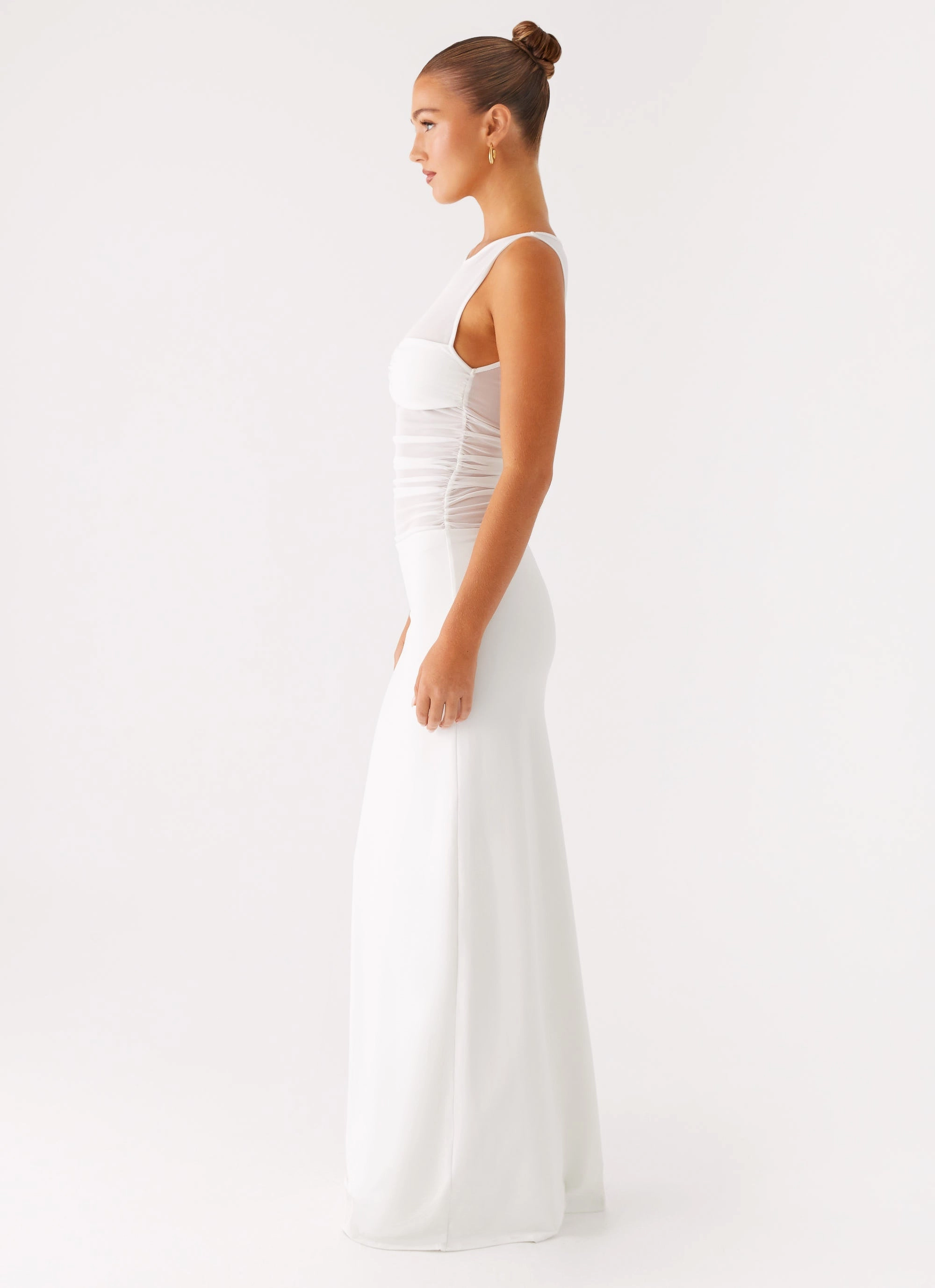 Wesley Maxi Dress - Ivory Relaxed Fit Smart Piece