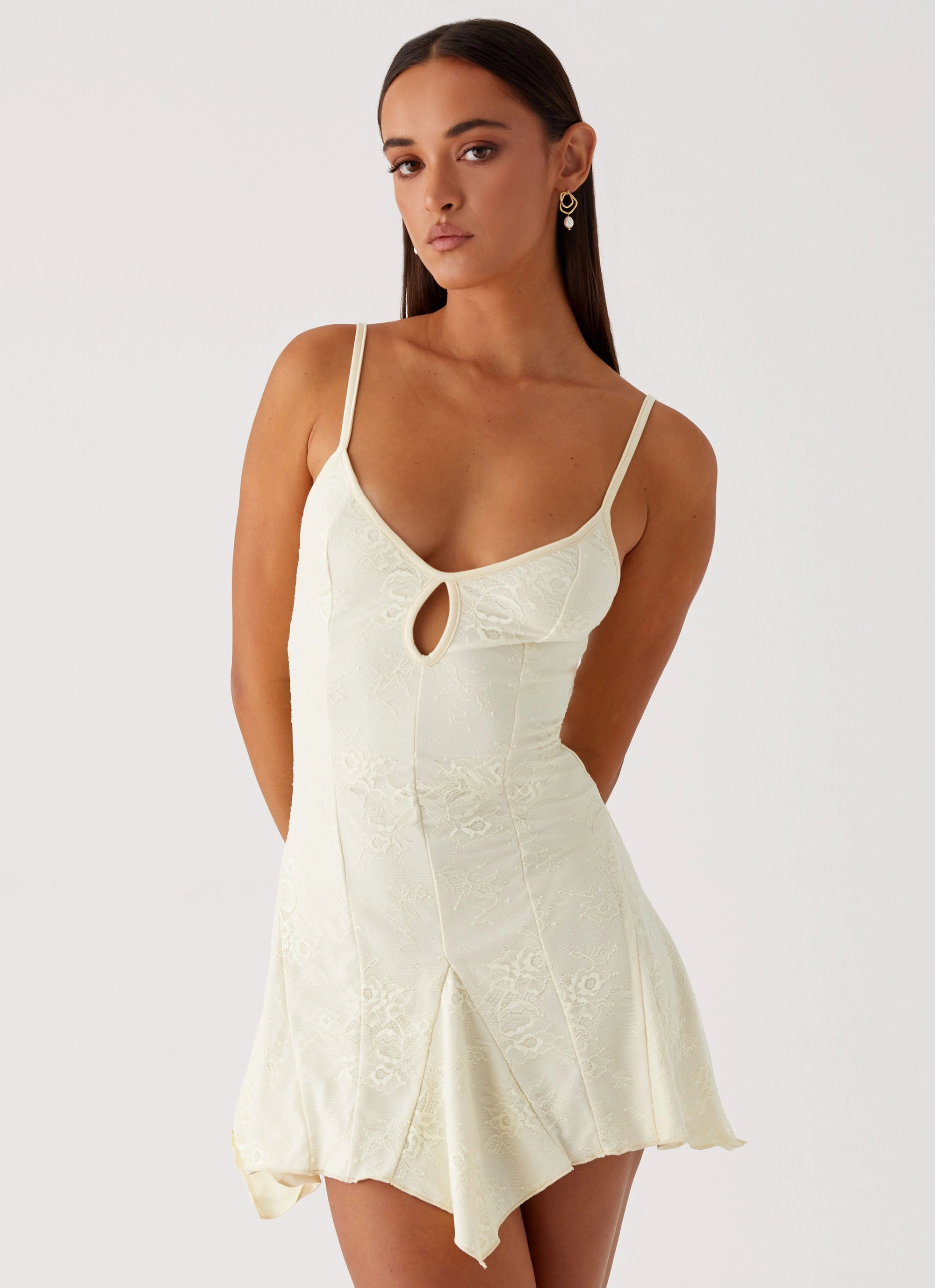 Modest Cut Surry Mini Dress - Yellow