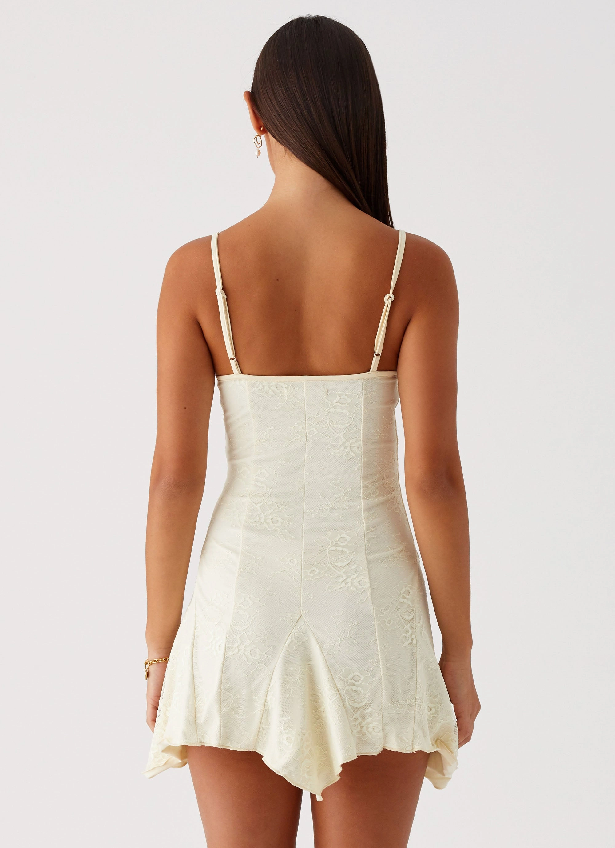 Surry Mini Dress - Yellow Floating Shape