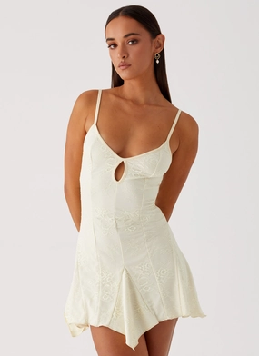 Modest Cut Surry Mini Dress - Yellow