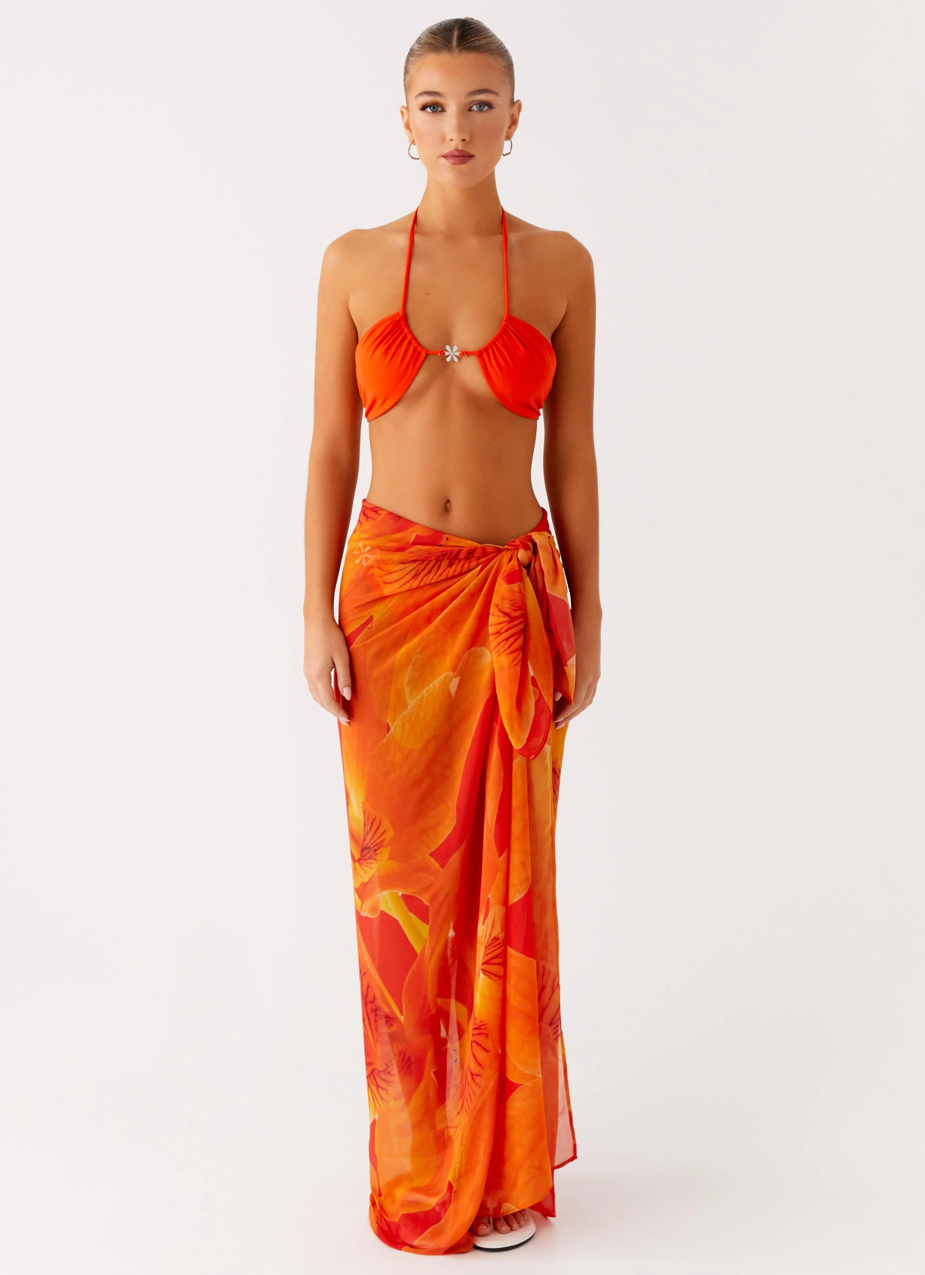Sandy Shores Sarong - Serene Orange Bestseller