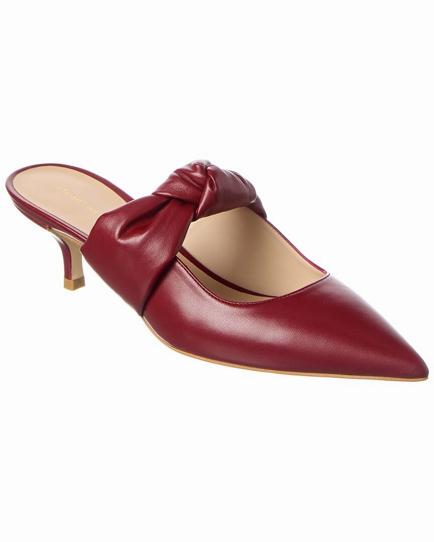 Modern Design Stuart Weitzman Solange Leather Mule