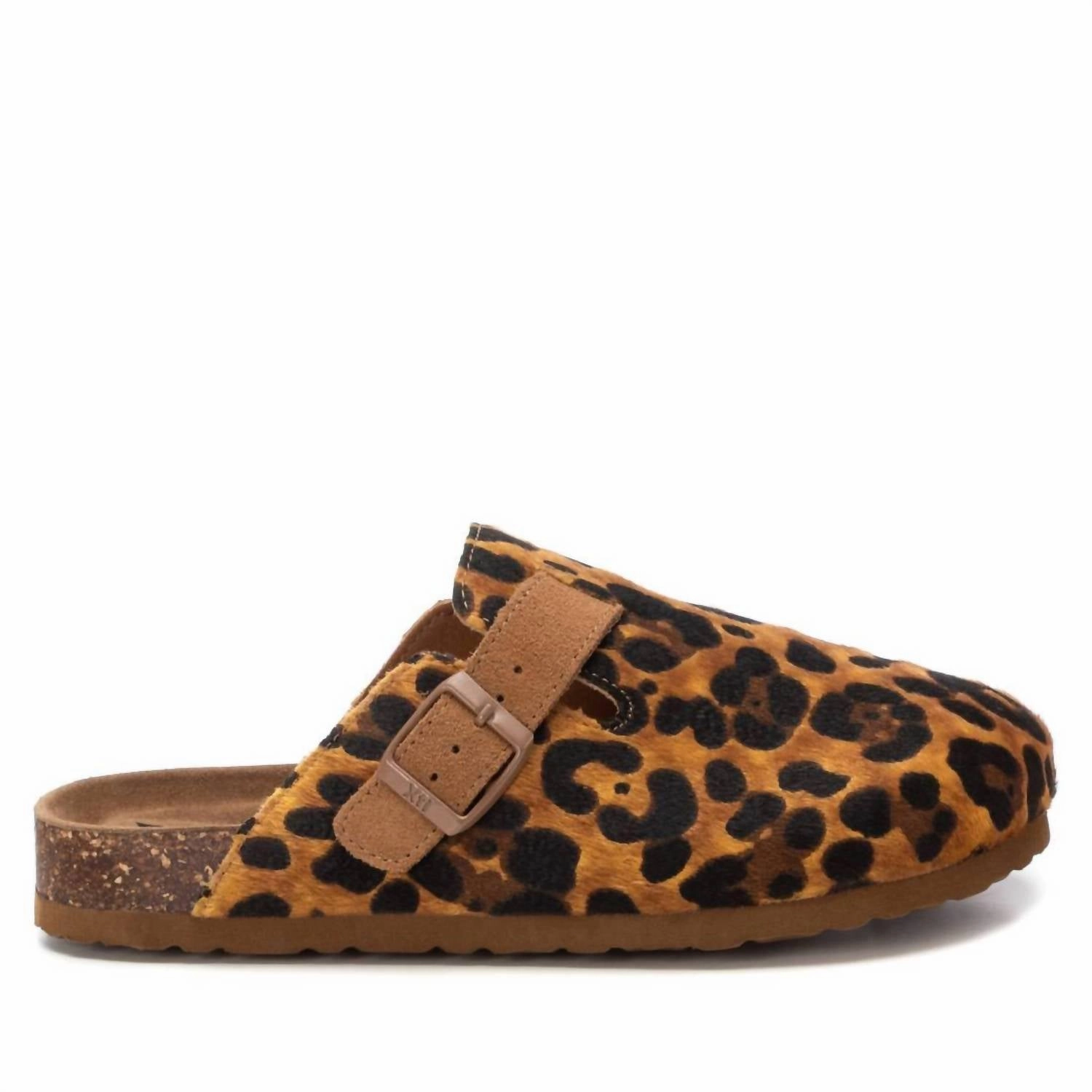 Women's 142871 Round Toe Clogs In Leopard Cushioned Footwear