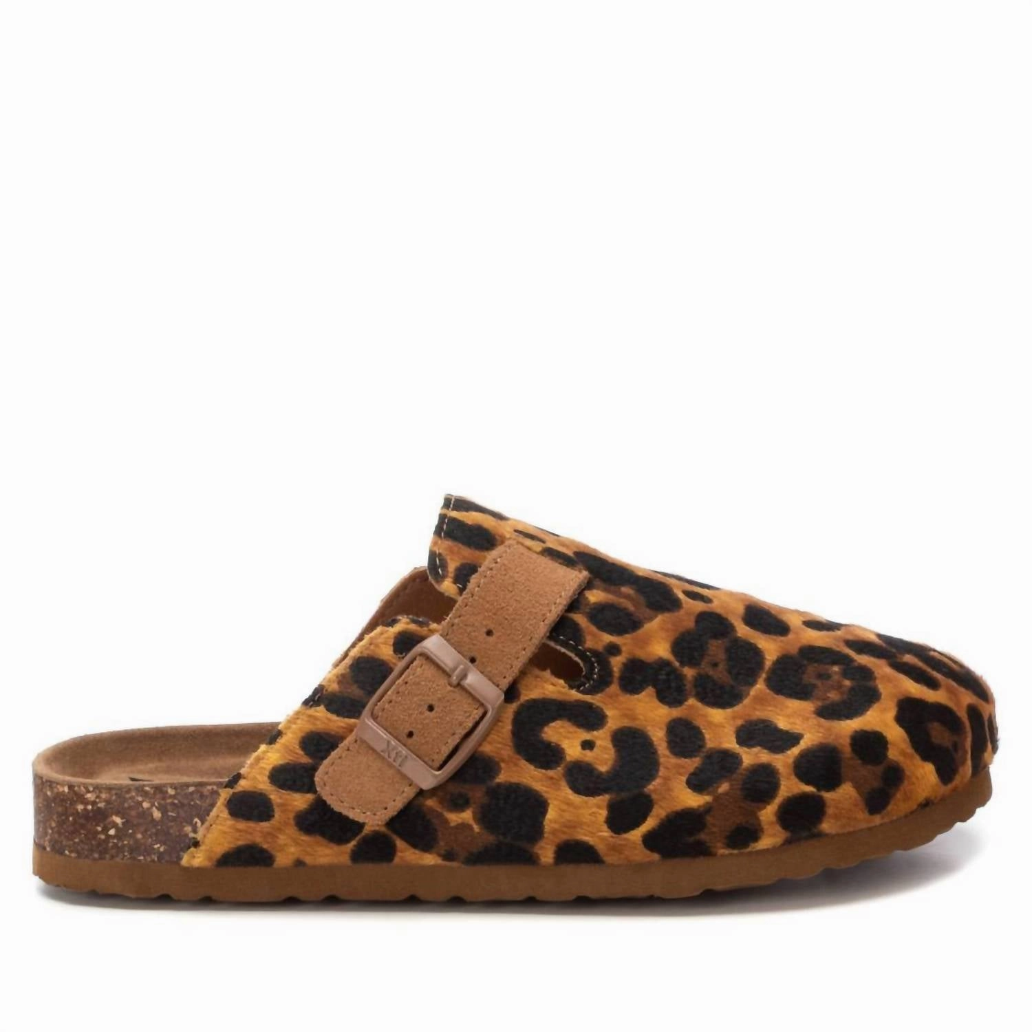 Women's 142871 Round Toe Clogs In Leopard Practical Function