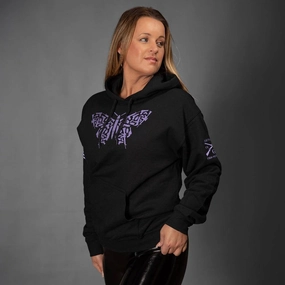Women's 2A Butterfly Hoodie - Black Street Edge