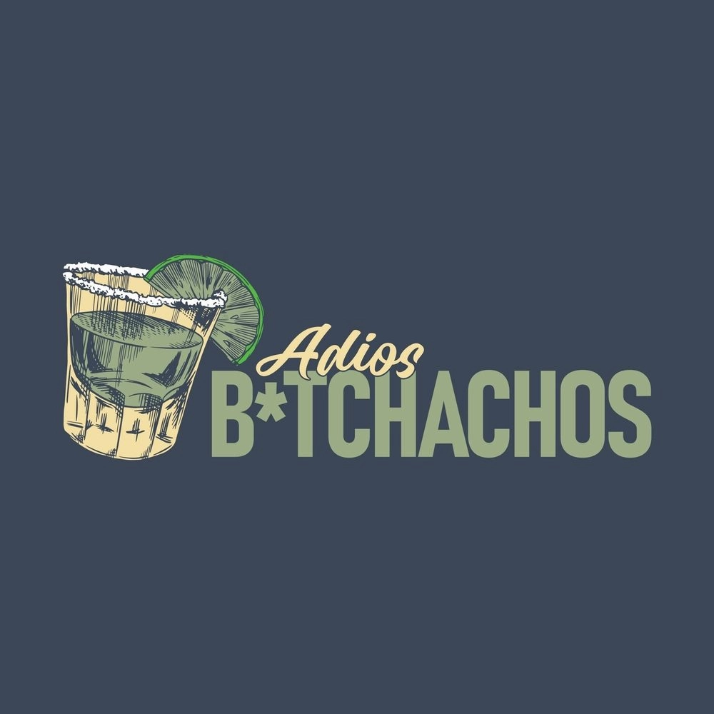 Casual Style Relaxed and Comfy Women's Adios B*tchachos Boyfriend Fit T-Shirt - Midnight Navy