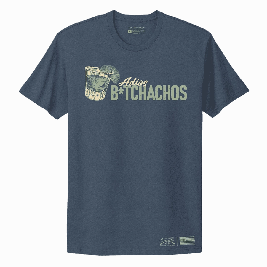 Women's Adios B*tchachos Boyfriend Fit T-Shirt - Midnight Navy Simple Comfort Look