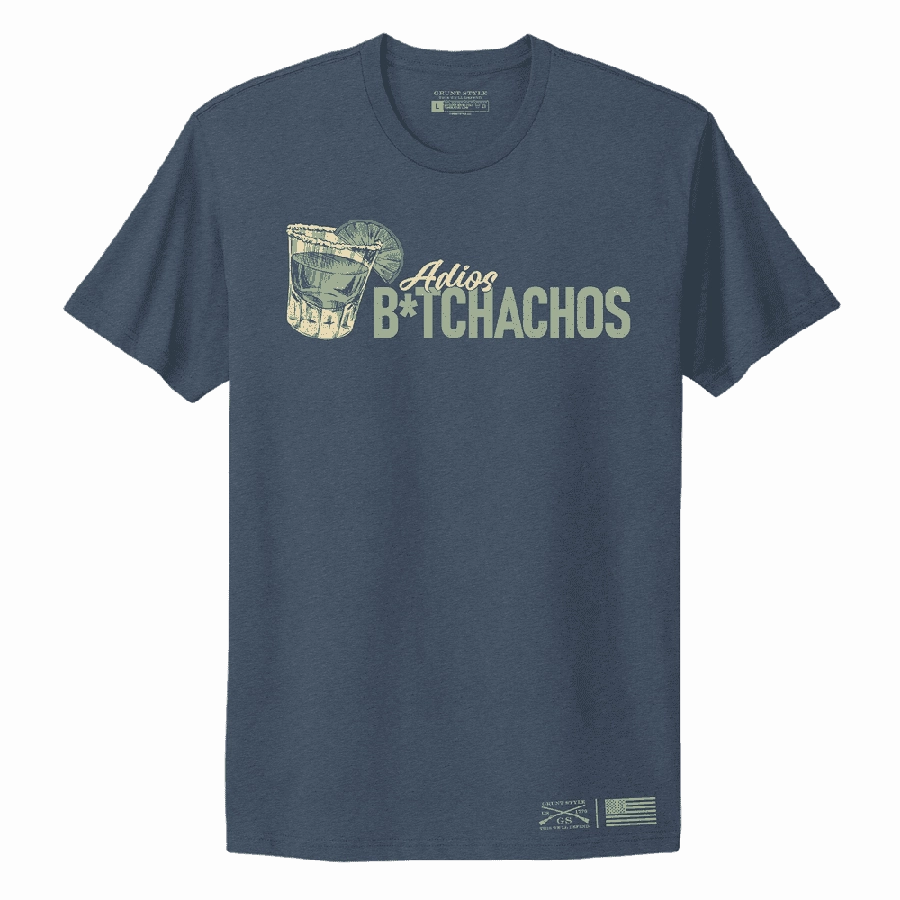 Women's Adios B*tchachos Boyfriend Fit T-Shirt - Midnight Navy BioBased Fibers Minimal Style Trend
