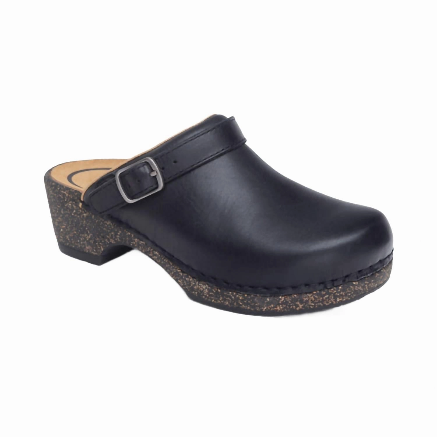 Reinforced toe cap Heel Stabilizer Women's Beckie Cork Clog In Black