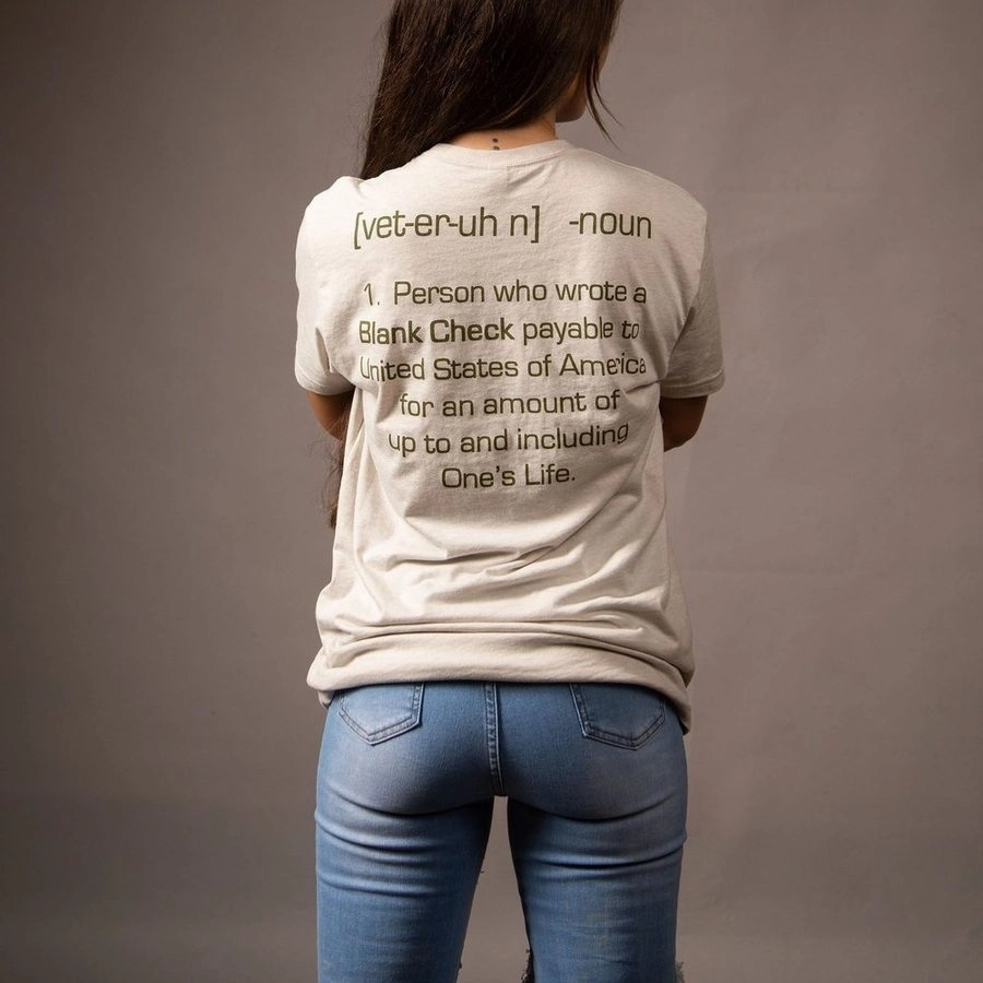 Women's Blank Check Boyfriend Fit T-Shirt - Sand easygoing look Hiking durability