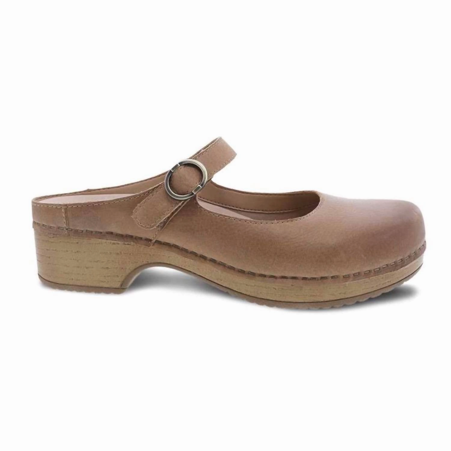 Women's Bria Mary Jane Clog In Tan EVA sole