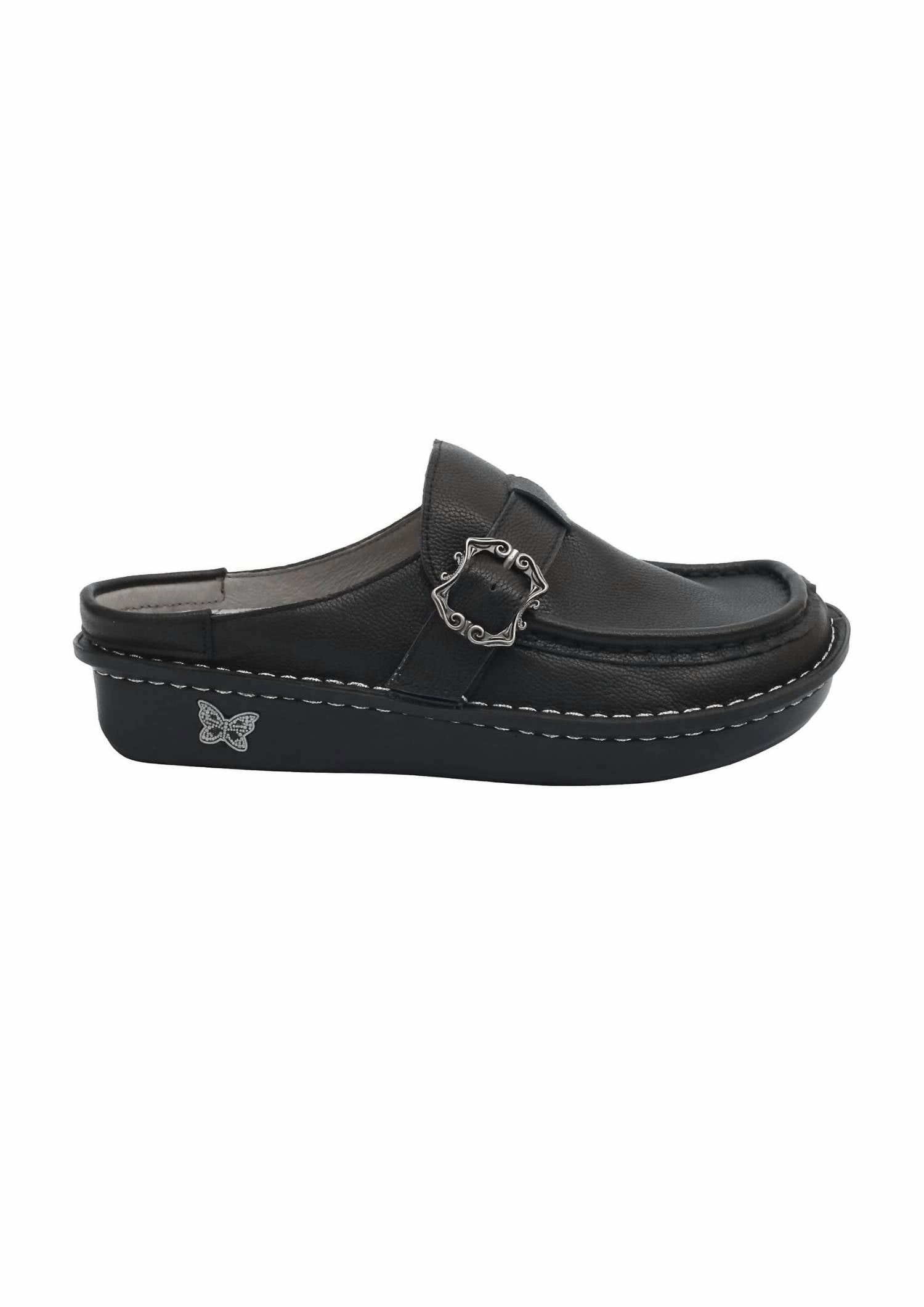 Women's Brigid Slip-On Open Back Clog In Black Stylish Design