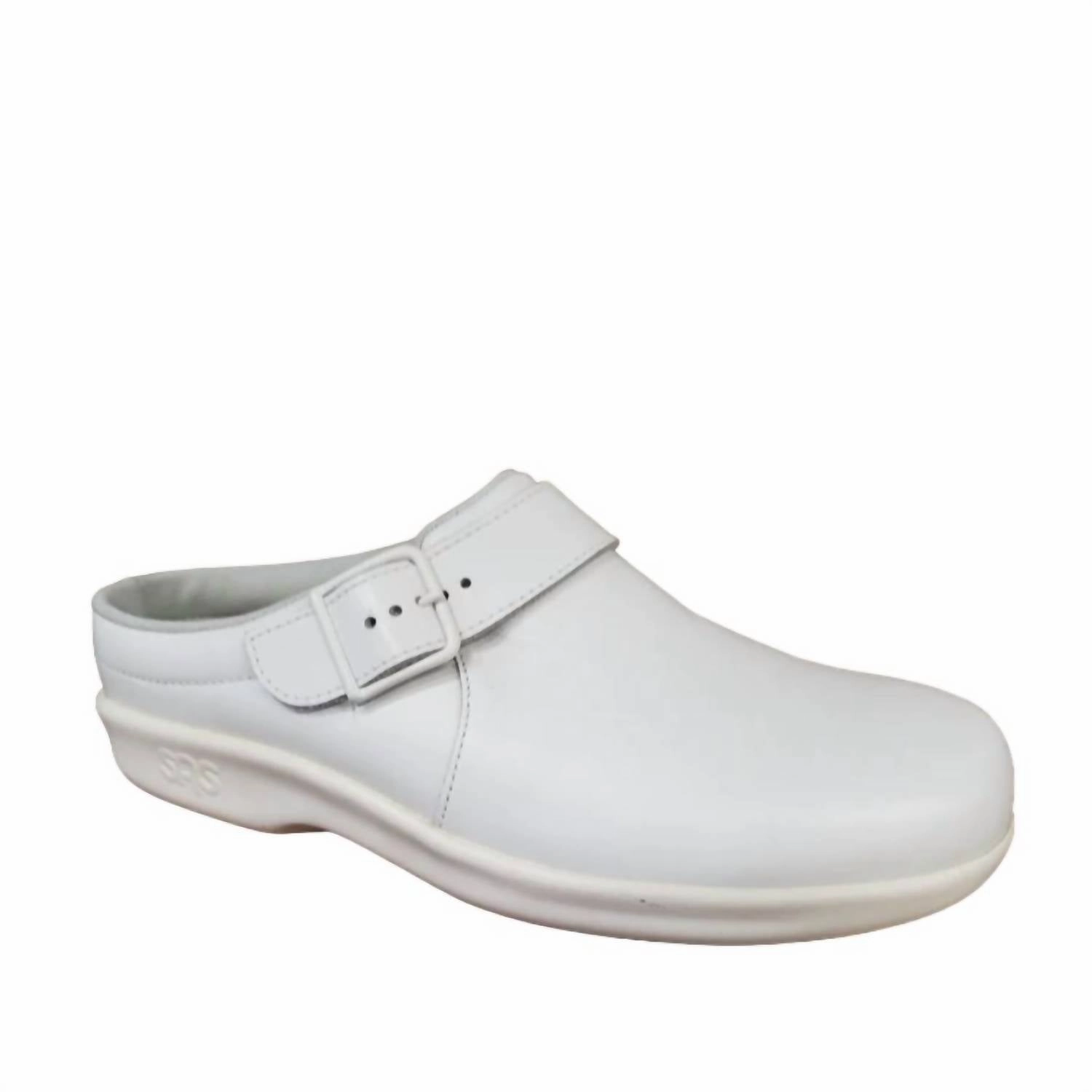 Soft Heel Women's Casual Clog - Medium In White