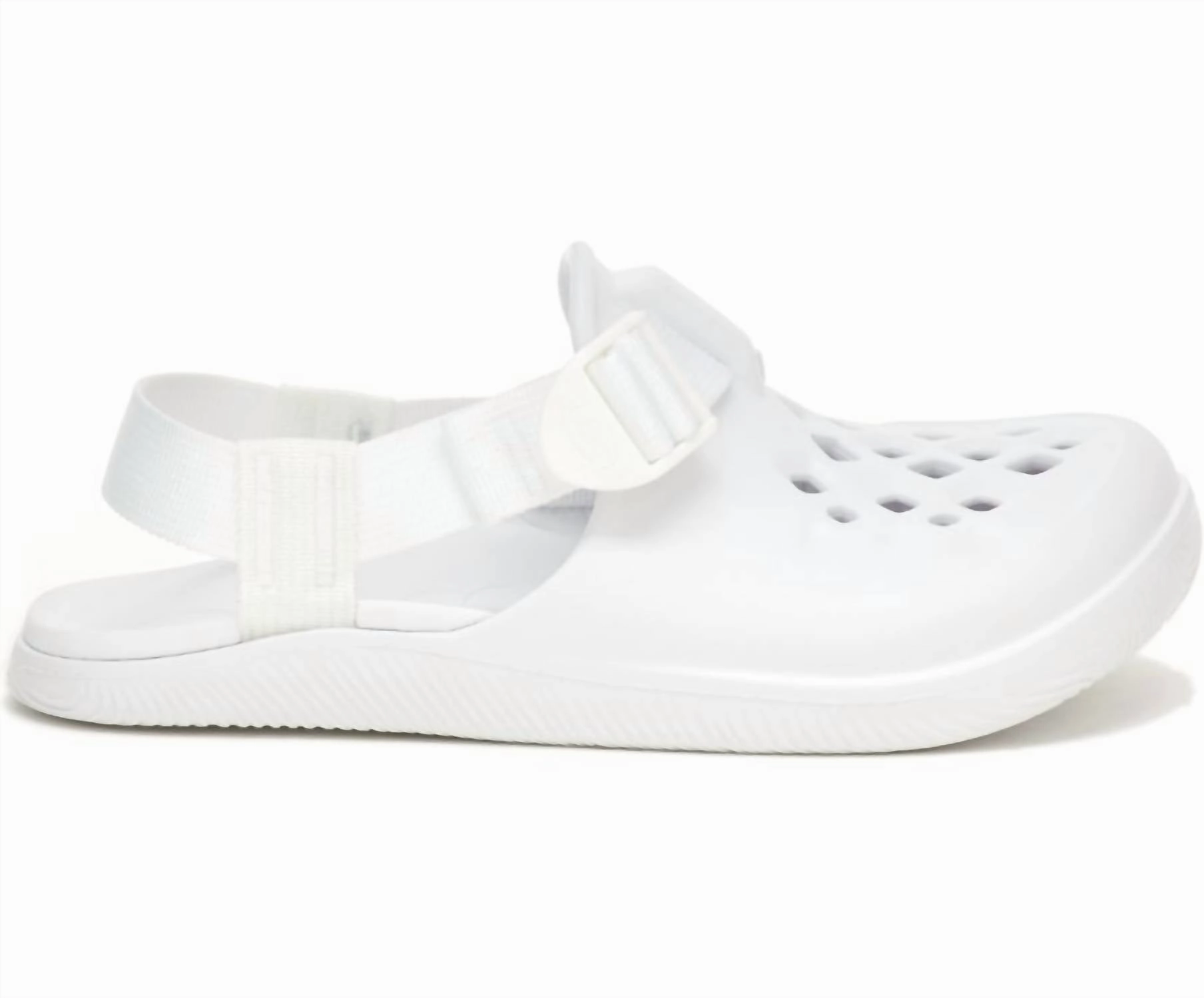Reinforced Sides Comfort Padding Women's Chillos Clogs In White