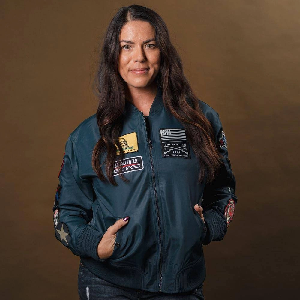 Women's Classified Bomber Jacket - Navy Flexible Fit Hollow Fiber Fill