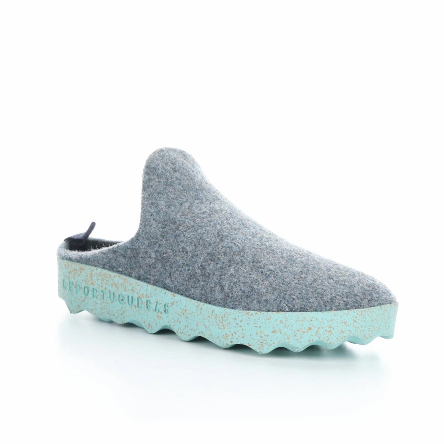 Textured Surface Women's Come Mule In Grey Blue