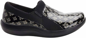 Women's Duette Shoe In Fleur De Lis Unique Design Comfort Fit Technology