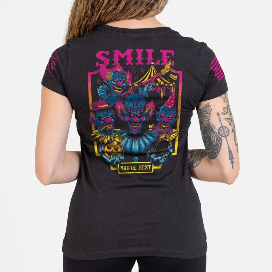 Women's Enjoy The Show V-Neck - Black Anti Static Finish Soft Touch Fit