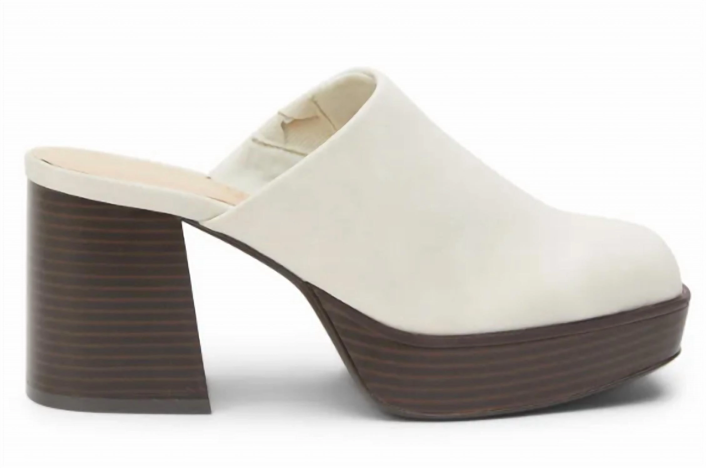 Women's Fiona Mule In Ivory Ventilated Beach Style