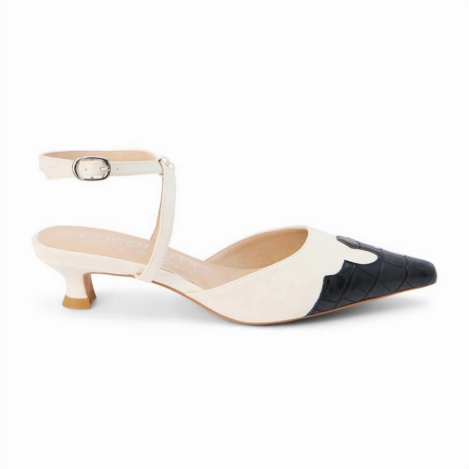 Perfect For Beach Ultimate Performance Women's Florence Vegan Mule In Ivory/black
