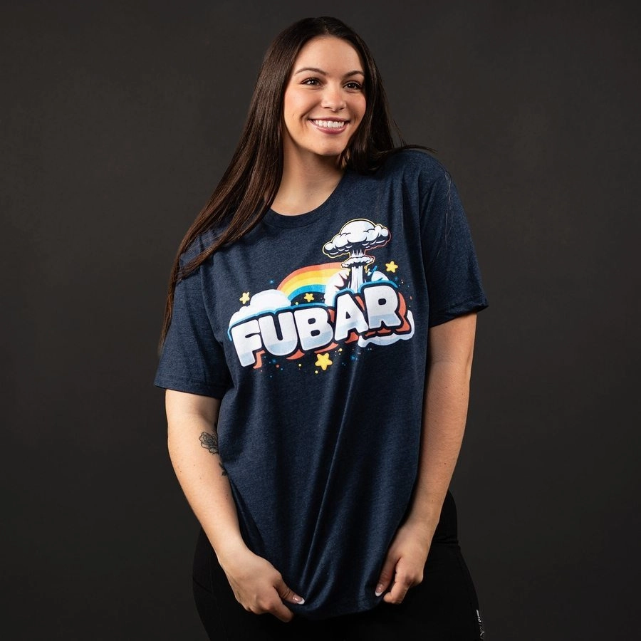 Women's FUBAR Boyfriend Fit T-Shirt - Midnight Navy Classic Comfort Style