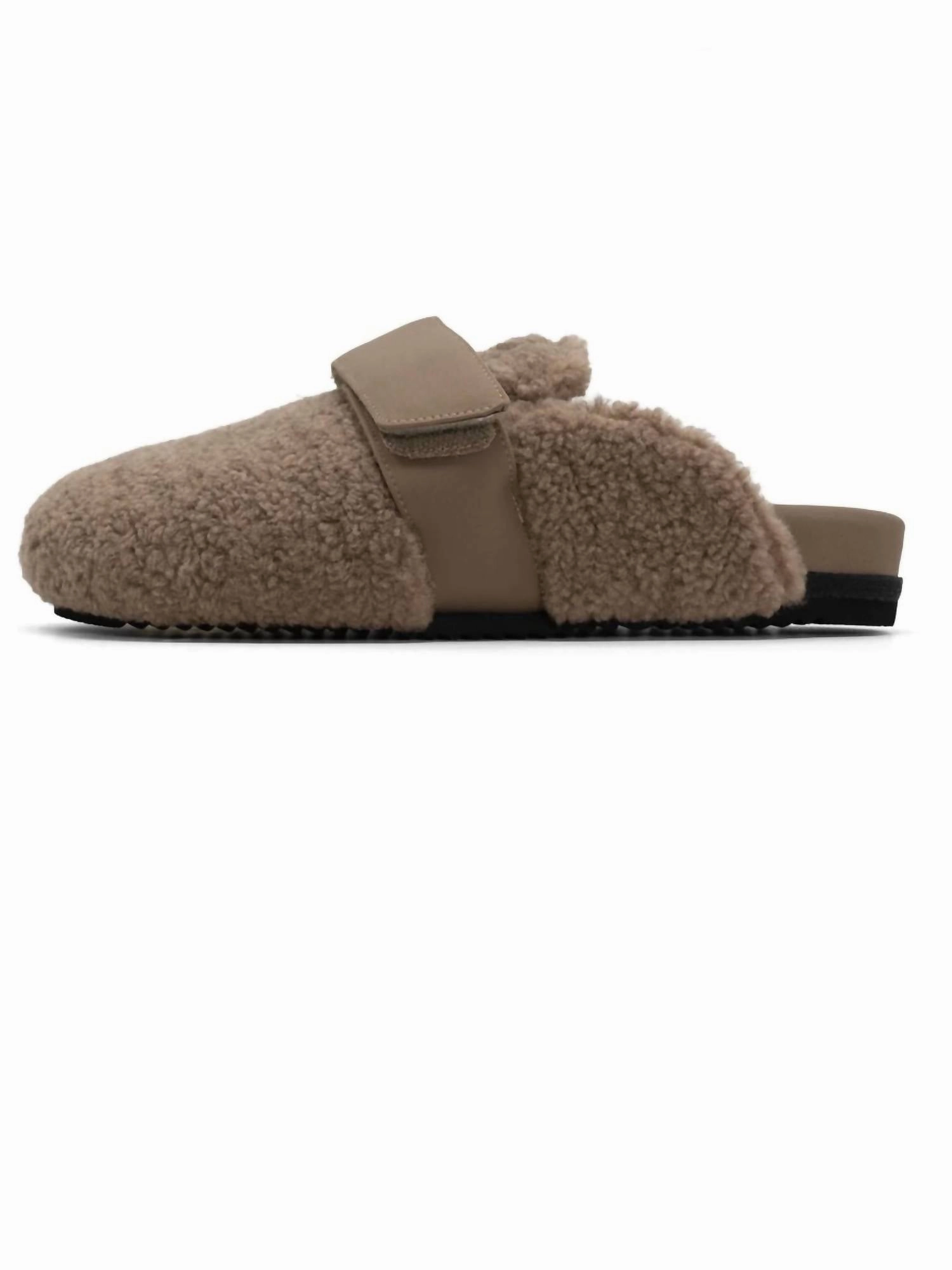 Comfort For Outdoors Women's Fuzzy Loafer Mule In Oat