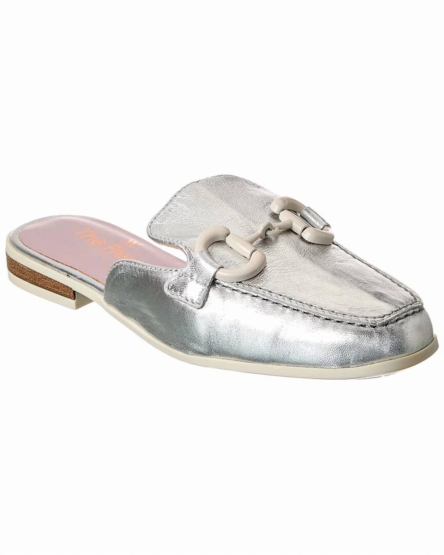 Women's Guia Mule In Silver Suede