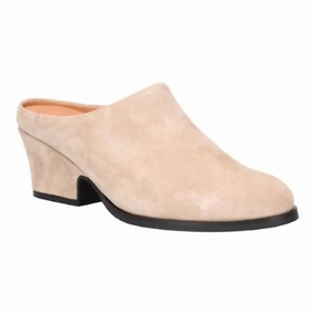 Women's Jiya Clog In Taupe Suede Faux Leather Seamless Walk