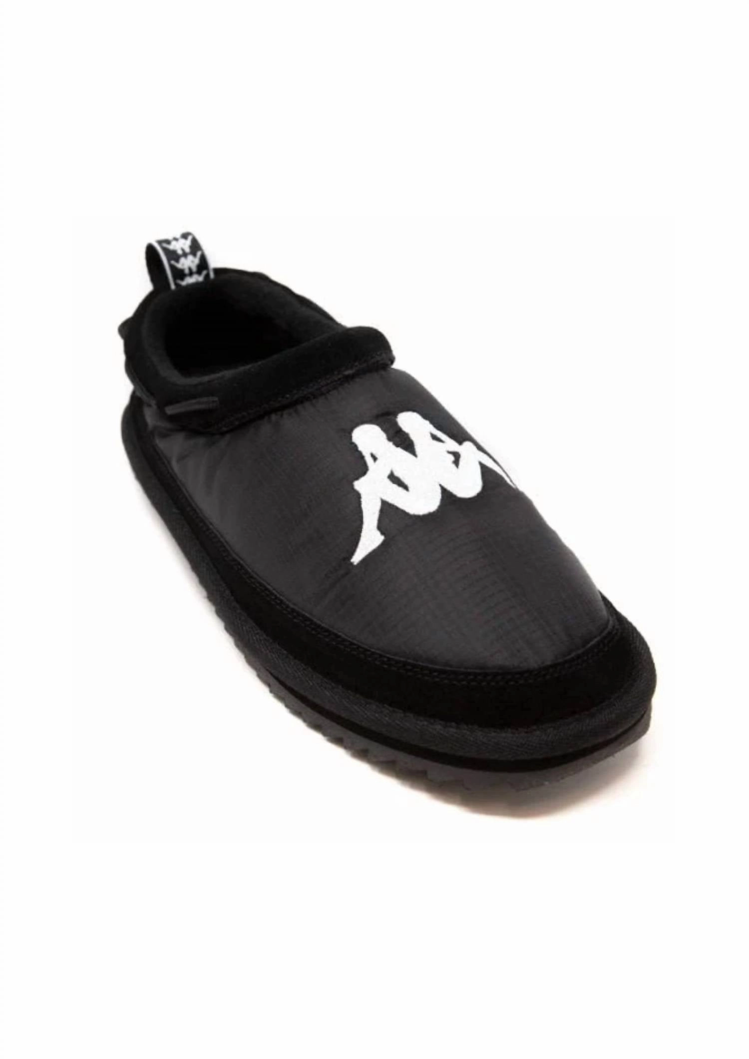 Reinforced Edges Women's Kappa Authentic Mule 3 Slippers In Black