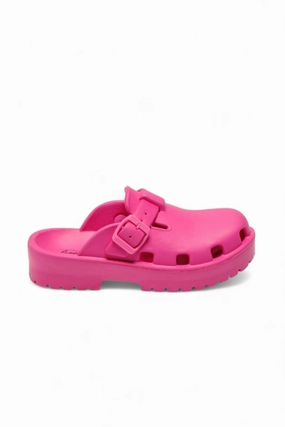 Practical Features Women's Karlie Buckle Clog In Watermelon