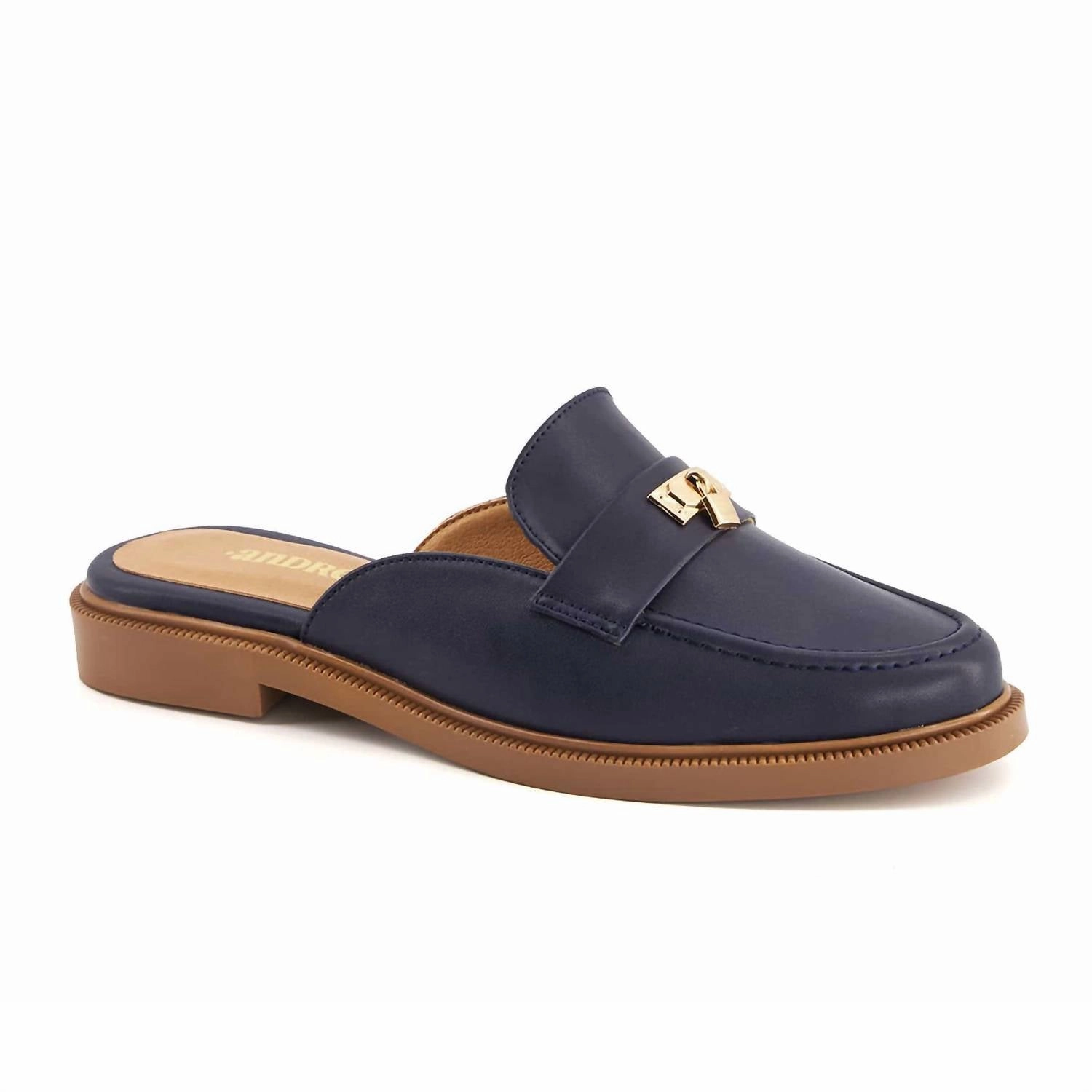 Practical Function Space Saving Women's Moccasin Clogs In Navy