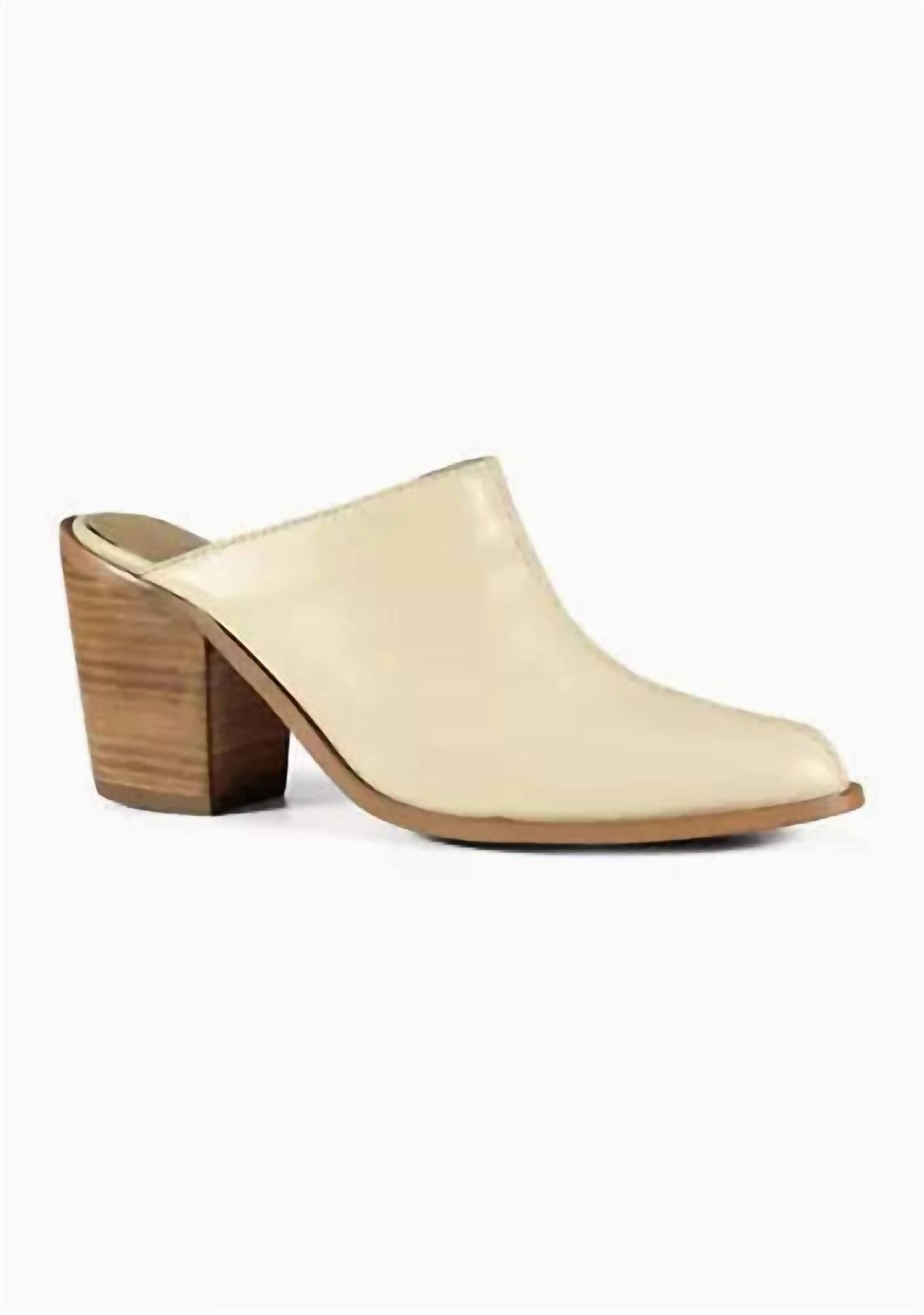 Women's No Vella Mules In Ivory Anti   Fatigue