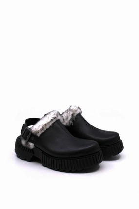 Women's Ona Ave Mule In Black/sea Salt Foot Support Design