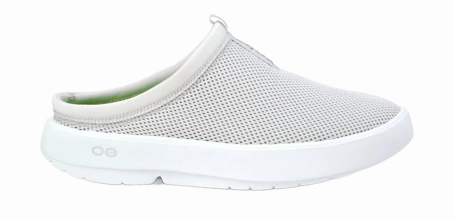 Breathable mesh upper Women's Oocoozie Sport Mule Shoes In Grey