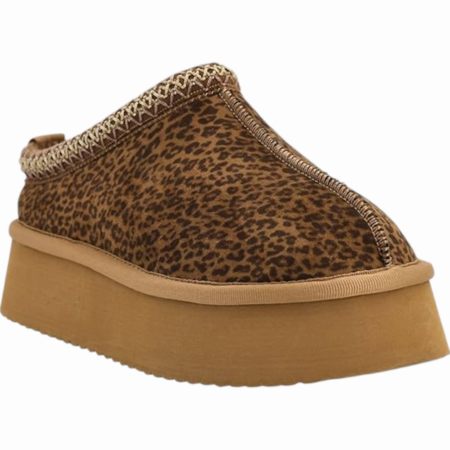 Women's Pillow Talk Slides In Leopard Comfortable Mobility Vegan