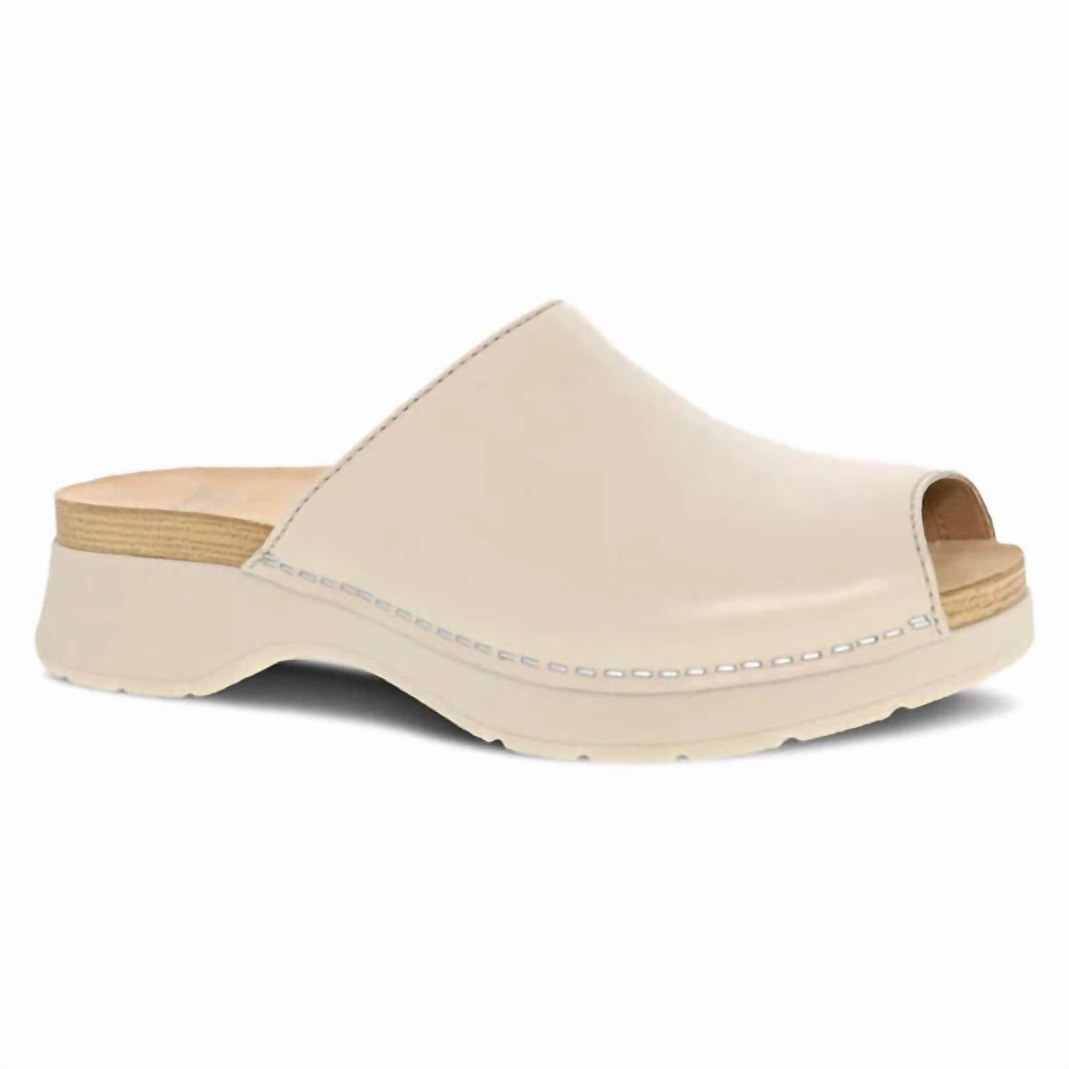 Traction Outsole Superior Fit Women's Ravyn Peep Toe Mule In Ivory