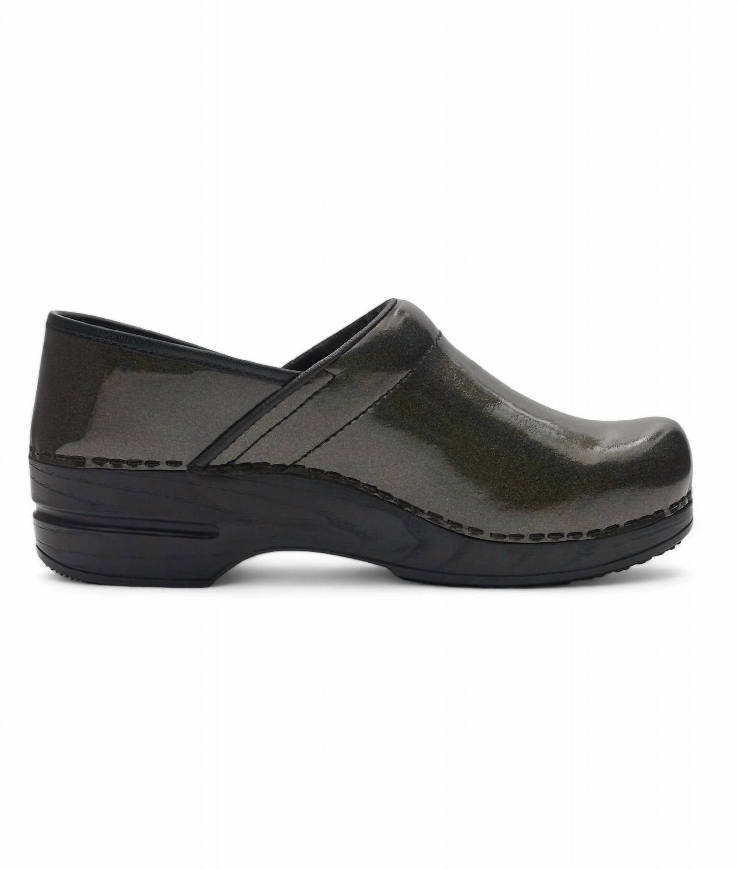 Women's Sabel Smart Step Professional Clog In Patent Charcoal Poolside Vibes